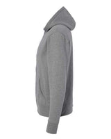 Independent Trading Co. AFX90UNZ Lightweight Full-Zip Hooded Sweatshirt #color_Gunmetal Heather
