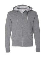 Independent Trading Co. AFX90UNZ Lightweight Full-Zip Hooded Sweatshirt #color_Gunmetal Heather