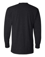 J America JA8244 Men's Vintage Brushed Jersey Henley #color_BLACK