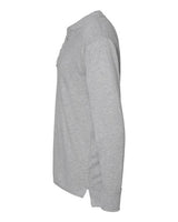 J America JA8244 Men's Vintage Brushed Jersey Henley #color_OXFORD