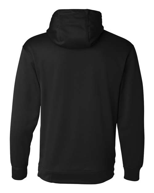 Augusta Sportswear 5505 Adult Wicking Fleece Hooded Sweatshirt #color_BLACK