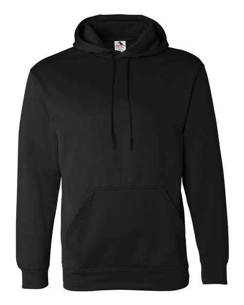 Augusta Sportswear 5505 Adult Wicking Fleece Hooded Sweatshirt #color_BLACK