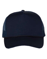Valucap 8804H Five-Panel Trucker Cap #color_Navy