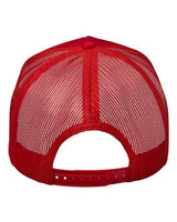Valucap 8804H Five-Panel Trucker Cap #color_Red