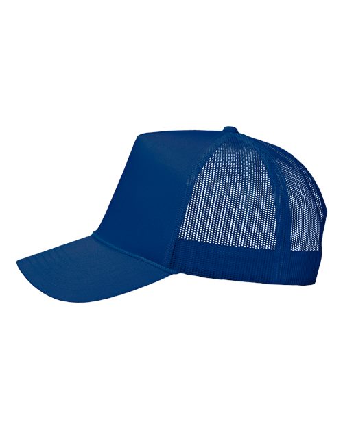 Valucap 8804H Five-Panel Trucker Cap #color_Royal Blue