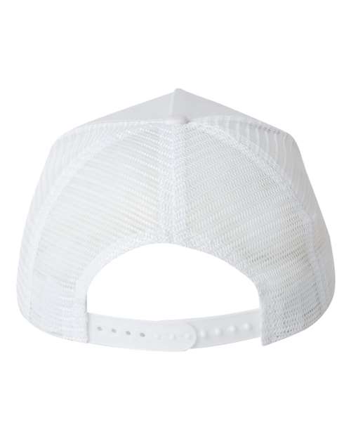 Valucap 8804H Five-Panel Trucker Cap #color_White