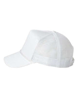Valucap 8804H Five-Panel Trucker Cap #color_White