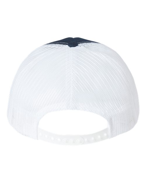 Classic Caps USA100 USA-Made Trucker Cap #color_Navy/ White
