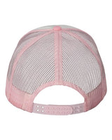 Valucap VC700 Foam Mesh-Back Trucker Cap #color_White/ Pink