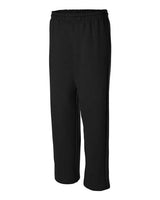 Gildan G184 Adult Heavy Blend Adult 50/50 Open-Bottom Sweatpant #color_BLACK