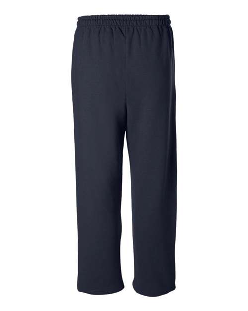 Gildan G184 Adult Heavy Blend Adult 50/50 Open-Bottom Sweatpant #color_NAVY