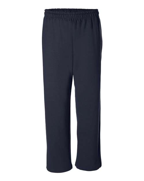 Gildan G184 Adult Heavy Blend Adult 50/50 Open-Bottom Sweatpant #color_NAVY