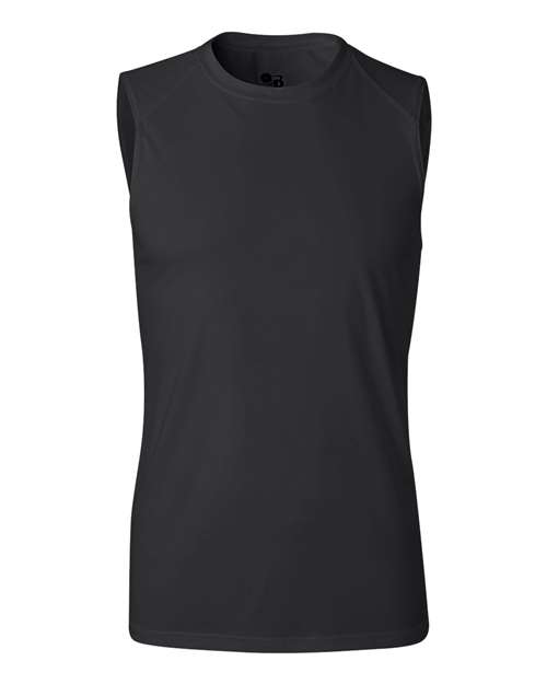 Badger 4130 B-Core Sleeveless T-Shirt #color_Black
