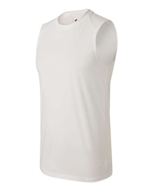 Badger 4130 B-Core Sleeveless T-Shirt #color_White
