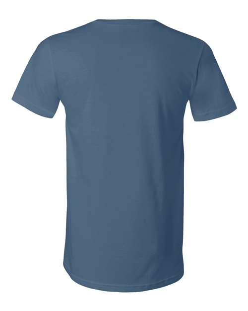 Bella + Canvas 3005 Unisex Jersey Short-Sleeve V-Neck T-Shirt #color_STEEL BLUE