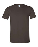 Gildan G640 Adult Softstyle 4.5 oz T-Shirt #color_DARK CHOCOLATE