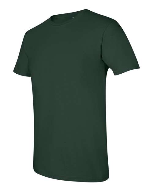 Gildan G640 Adult Softstyle 4.5 oz T-Shirt #color_FOREST GREEN
