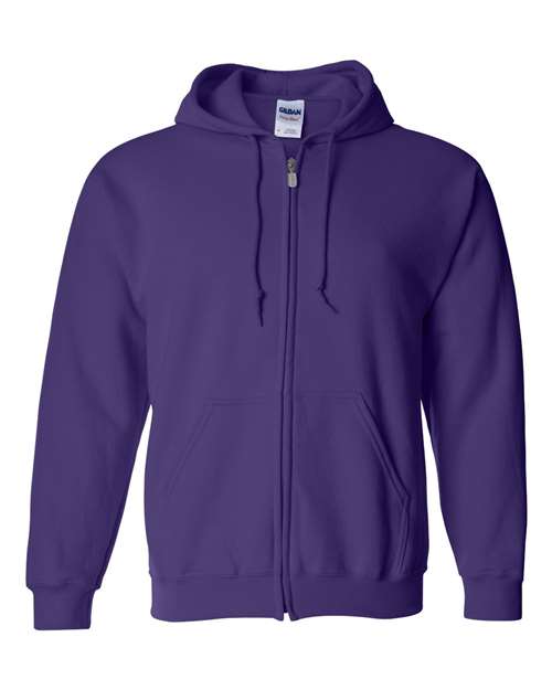 Gildan G186 Adult Heavy Blend 50/50 Full-Zip Hooded Sweatshirt #color_PURPLE