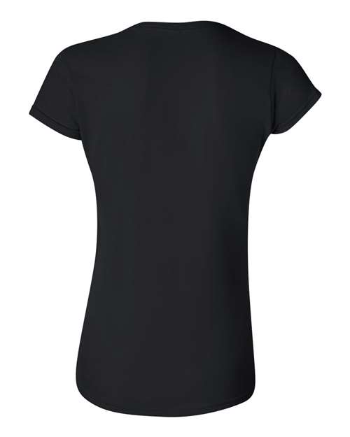 Gildan G640L Ladies' Softstyle 4.5 oz Fitted T-Shirt #color_BLACK