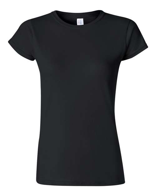 Gildan G640L Ladies' Softstyle 4.5 oz Fitted T-Shirt #color_BLACK