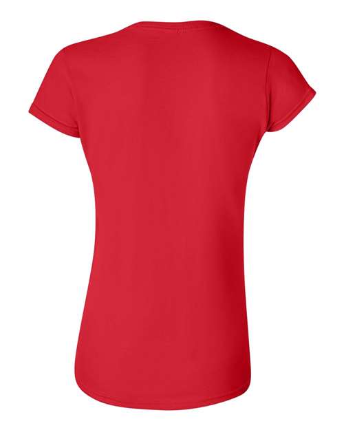 Gildan G640L Ladies' Softstyle 4.5 oz Fitted T-Shirt #color_RED