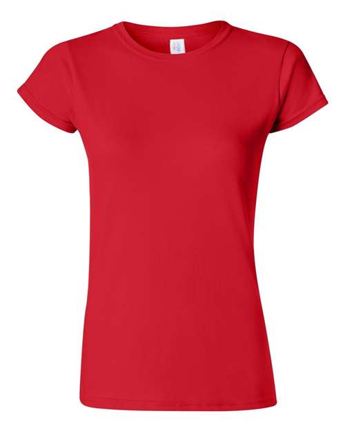 Gildan G640L Ladies' Softstyle 4.5 oz Fitted T-Shirt #color_RED