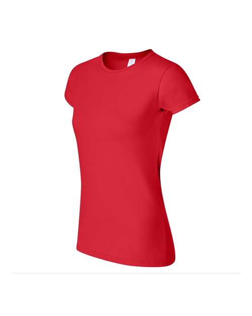 Gildan G640L Ladies' Softstyle 4.5 oz Fitted T-Shirt #color_RED