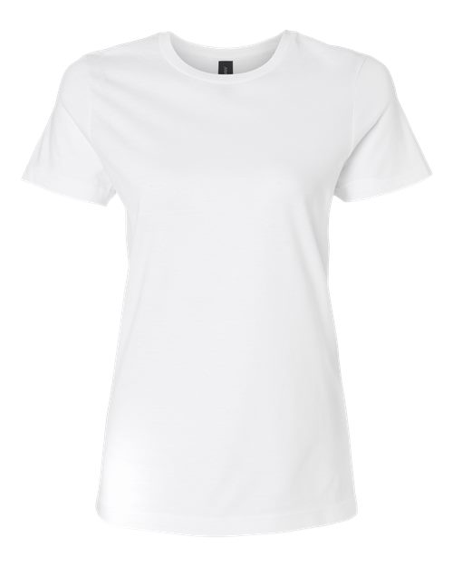 Gildan G640L Ladies' Softstyle 4.5 oz Fitted T-Shirt #color_WHITE