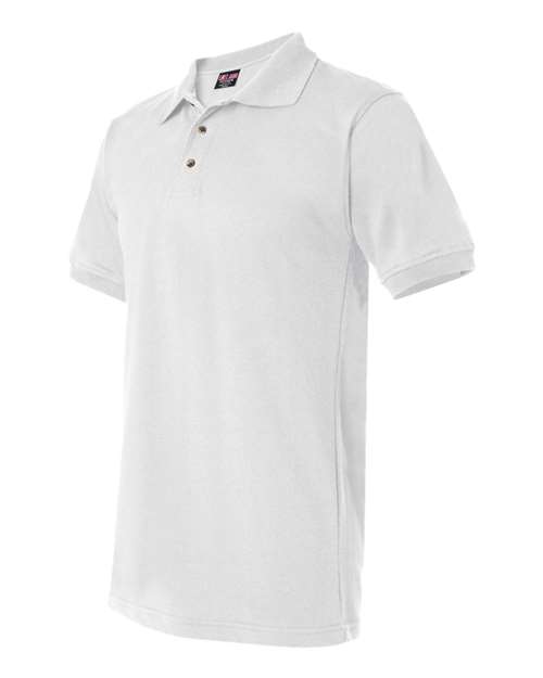 Bayside BA1000 Adult 6.1 oz., Cotton Piqu Polo #color_WHITE