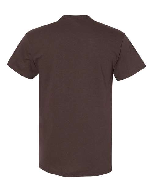 Gildan G500 Adult Heavy Cotton 5.3 oz. T-Shirt #color_DARK CHOCOLATE
