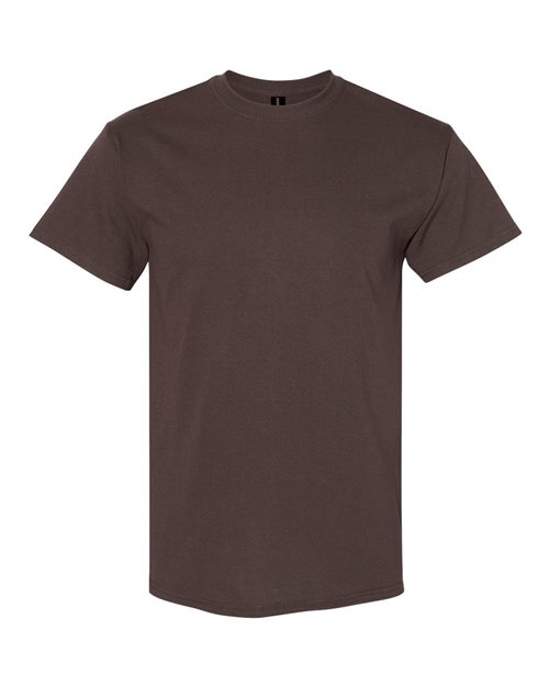 Gildan G500 Adult Heavy Cotton 5.3 oz. T-Shirt #color_DARK CHOCOLATE