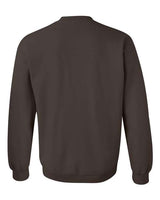 Gildan G180 Adult Heavy Blend 50/50 Fleece Crew #color_DARK CHOCOLATE