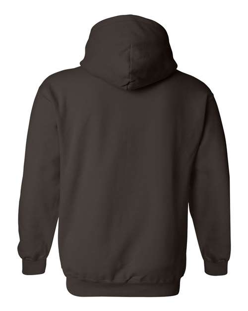 Gildan G185 Adult Heavy Blend 50/50 Hooded Sweatshirt #color_DARK CHOCOLATE