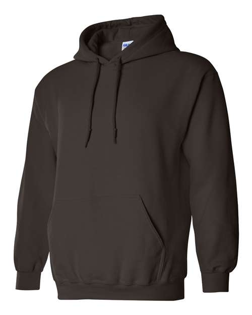 Gildan G185 Adult Heavy Blend 50/50 Hooded Sweatshirt #color_DARK CHOCOLATE