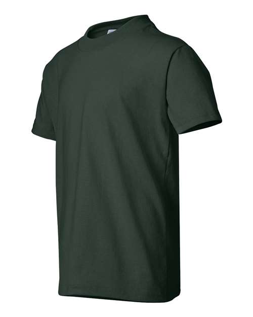 Hanes 5370 Youth 50/50 T-Shirt #color_DEEP FOREST