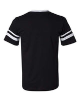 Augusta Sportswear 360 Adult Sleeve Stripe Jersey #color_BLACK/ WHITE