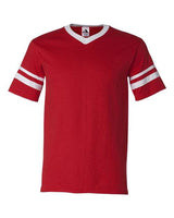 Augusta Sportswear 360 Adult Sleeve Stripe Jersey #color_RED/ WHITE
