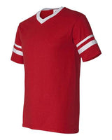 Augusta Sportswear 360 Adult Sleeve Stripe Jersey #color_RED/ WHITE