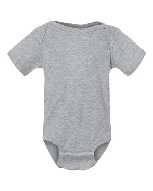 Rabbit Skins 4400 Infant Baby Rib Bodysuit #color_HEATHER
