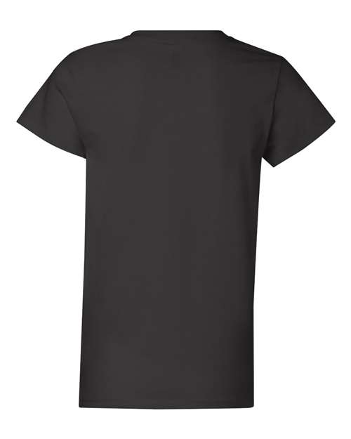 Hanes 5680 Ladies' Essentials Relaxed Fit T-Shirt #color_BLACK