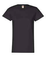 Hanes 5680 Ladies' Essentials Relaxed Fit T-Shirt #color_BLACK
