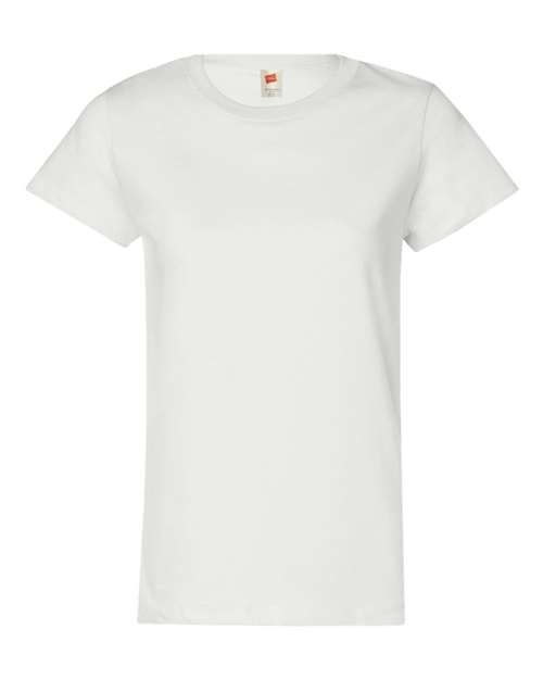 Hanes 5680 Ladies' Essentials Relaxed Fit T-Shirt #color_WHITE