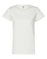 Hanes 5680 Ladies' Essentials Relaxed Fit T-Shirt #color_WHITE