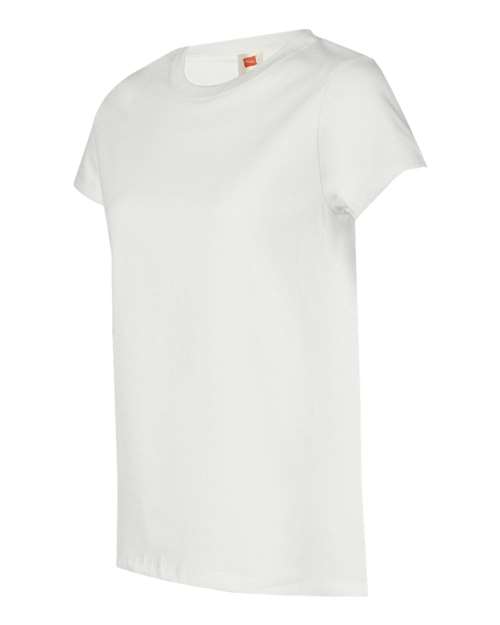 Hanes 5680 Ladies' Essentials Relaxed Fit T-Shirt #color_WHITE