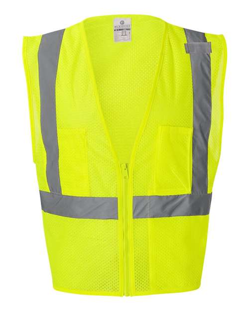 Kishigo 1085-1086 Ultra-Cool Mesh Vest with Pockets #color_Lime