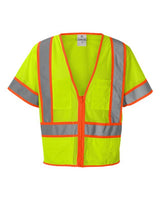 Kishigo 1242-1243 Ultra-Cool Six-Pocket Mesh Surveyor’s Vest #color_Lime