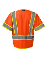 Kishigo 1242-1243 Ultra-Cool Six-Pocket Mesh Surveyor’s Vest #color_Orange