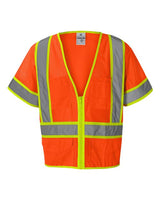 Kishigo 1242-1243 Ultra-Cool Six-Pocket Mesh Surveyor’s Vest #color_Orange