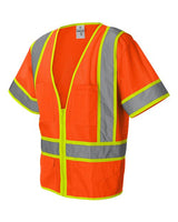 Kishigo 1242-1243 Ultra-Cool Six-Pocket Mesh Surveyor’s Vest #color_Orange