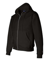 Champion S800 Adult Double Dry Eco Full-Zip Hooded Sweatshirt #color_BLACK